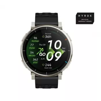 Nutikell Amazfit Active 3 — 1,32-tolline (3,35 cm) AMOLED 466×466 px, GPS, 365 mAh, silikoonrihm