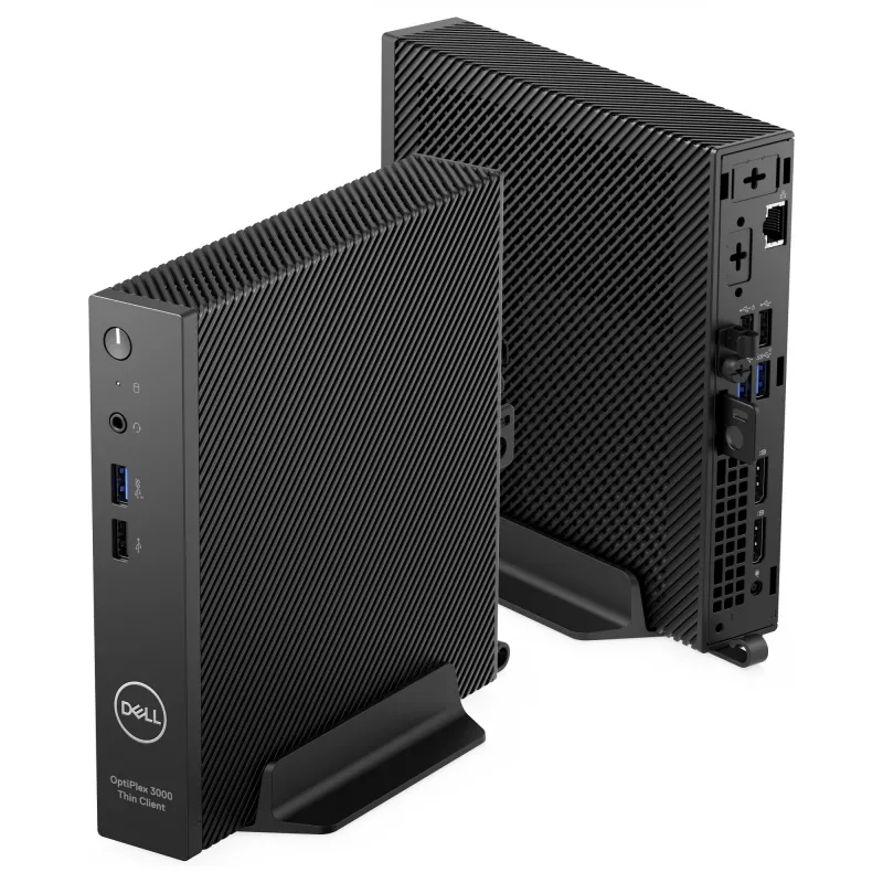 Dell OptiPlex 3000 õhuke klient N6005/8GB/256SSD/Integrated 65W Verti Stand TPM WLAN Mouse W11IoTE 3Y ProSpt