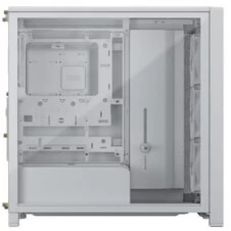 Mid-Tower PC Case CORSAIR FRAME 4000D RS Wood Valge/Oak, Mid-Tower ATX-Ühilduv, Tempered Glass