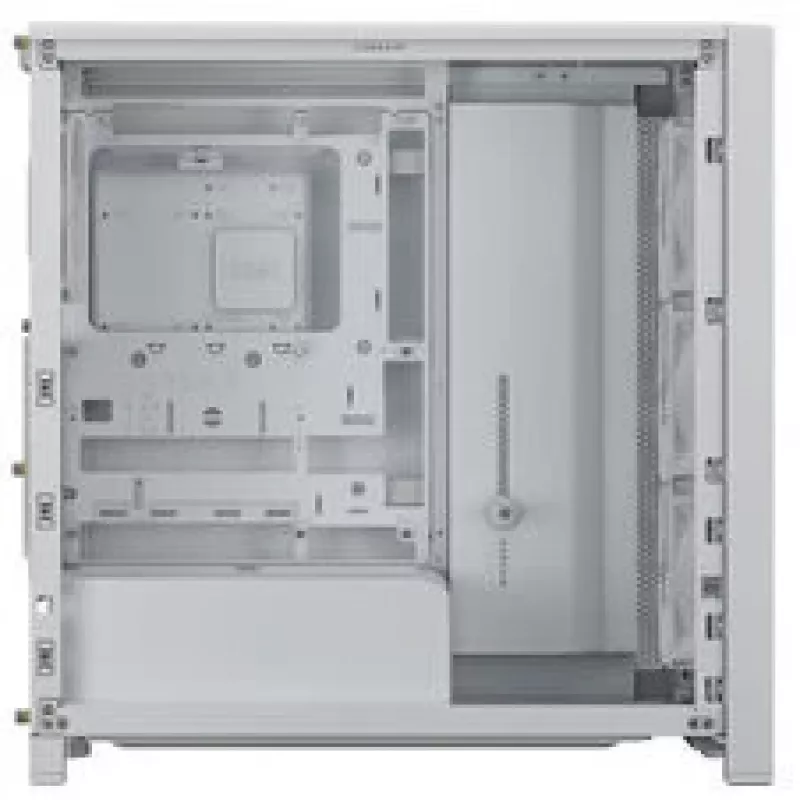 Mid-Tower PC Case CORSAIR FRAME 4000D RS Wood Valge/Oak, Mid-Tower ATX-Ühilduv, Tempered Glass