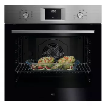 Sisseehitatav elektriahi AEG Series 5000 OU5AB20SM — 72 L, A+, roostevaba teras/must, puute- ja pöördnupuga juhtimine