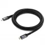 EQUIP USB4 Gen 2x2 C–C kaabel 3,0 m, PD 100 W, 4K/60 Hz, 20 Gbps, must