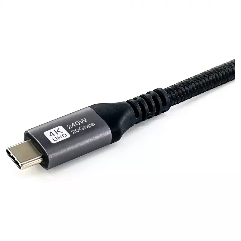 EQUIP USB4 Gen 2x2 C–C kaabel 3,0 m, PD 100 W, 4K/60 Hz, 20 Gbps, must