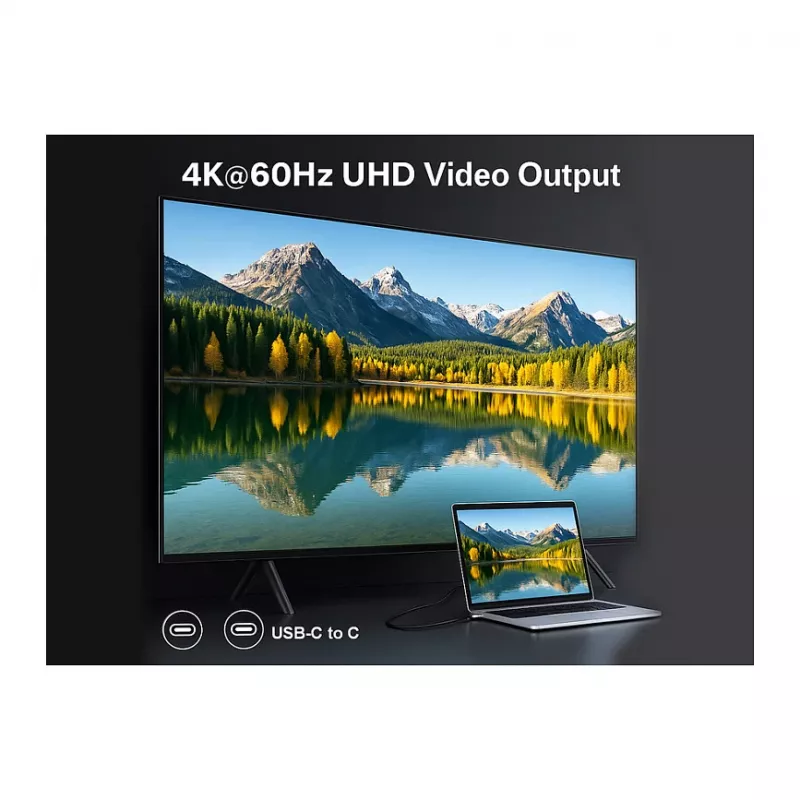 EQUIP USB4 Gen 2x2 C–C kaabel 3,0 m, PD 100 W, 4K/60 Hz, 20 Gbps, must