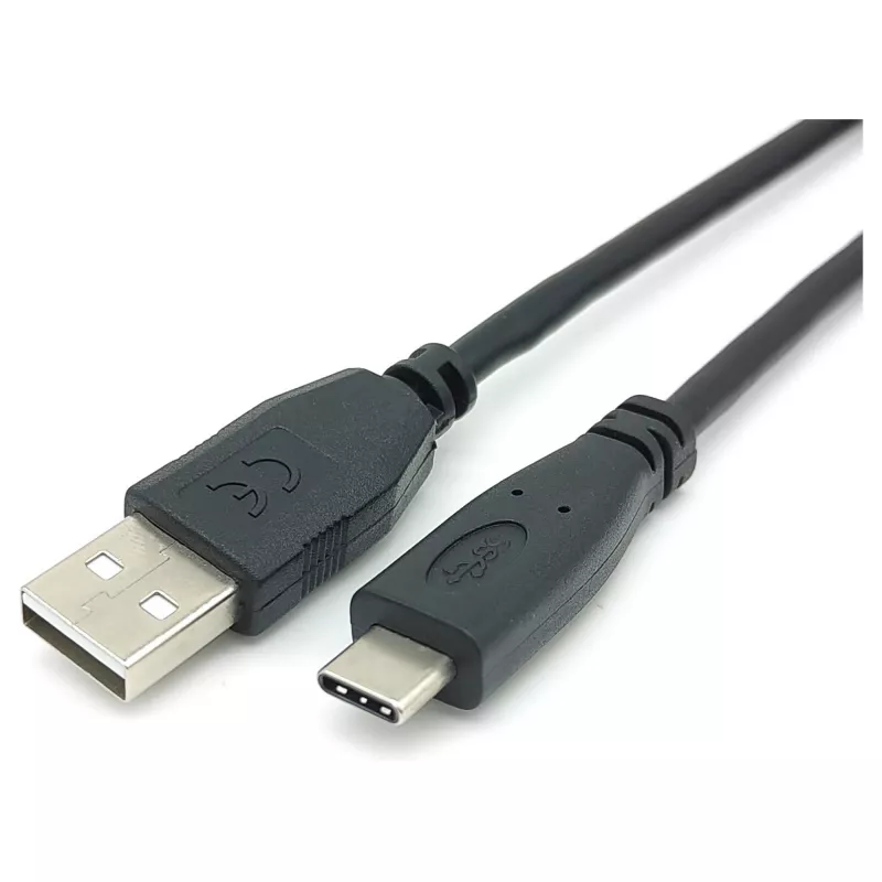 EQUIP USB 2.0 C to A kaabel M/M 0.5 m, USB 2.0, 0.48 Gbit/s, niklitud kontaktid, must