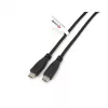 USB-C kuni USB-C 2.0 kaabel EQUIP 128833, 0,5 m, PD 60W, 0,48 Gbit/s, nikeldatud kontaktid, must