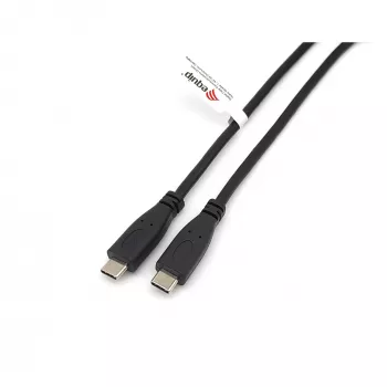 USB-C kuni USB-C 2.0 kaabel EQUIP 128833, 0,5 m, PD 60W, 0,48 Gbit/s, nikeldatud kontaktid, must