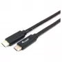 USB-C kuni USB-C kaabel EQUIP 128348, USB 3.2 Gen 1 (5 Gbit/s), PD 60 W, 0,5 m, must