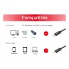 USB-C kuni USB-C kaabel EQUIP 128348, USB 3.2 Gen 1 (5 Gbit/s), PD 60 W, 0,5 m, must