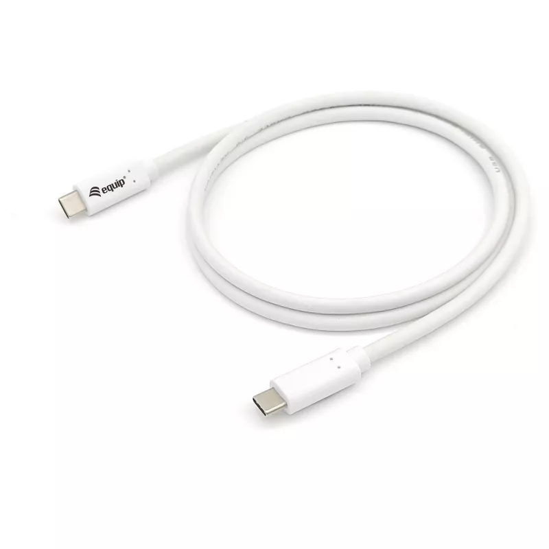 EQUIP USB 3.2 Gen 1 USB-C to USB-C kaabel 0,5m PD 60W 5Gbps Valge