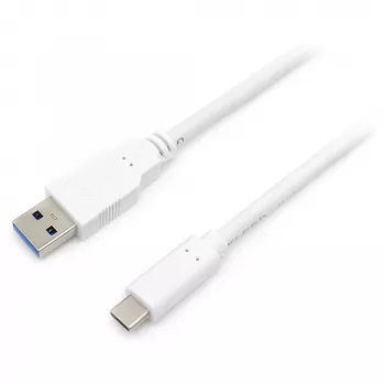 USB 3.2 Gen 1 C to A kaabel EQUIP 0,5 m 5 Gbps valge (USB-C to USB-A, nikeldatud kontaktidega)