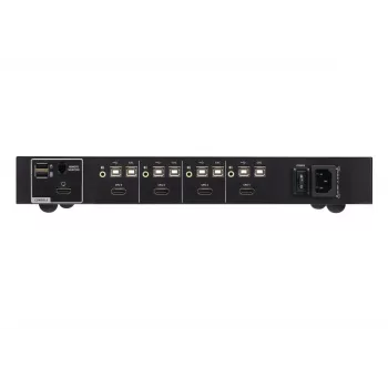 KVM-lüliti ATEN 4-pordiline USB HDMI CAC-iga, 4K UHD 3840x2160@60Hz, metallkorpus