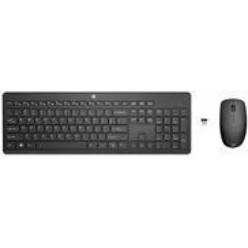 Klaviatuuri ja juhtmevaba hiire komplekt HP 235 — täissuuruses klaviatuur, RF-juhtmevaba, must