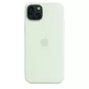 Silikoonümbris MagSafe'iga Apple iPhone 15 Plus'ile — silikoon, piparmündiroheline, 6,7-tollisele iPhone 15 Plus'ile