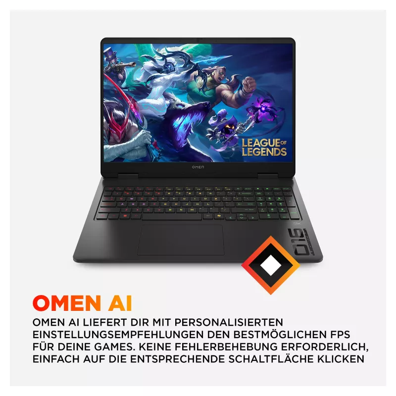 HP OMEN Gaming Laptop 16-am0495ng 16 WQXGA IPS i9-14900HX 32GB/1TB RTX 5070 Win11 - Klaviatuuripaigutus võib olla saksa