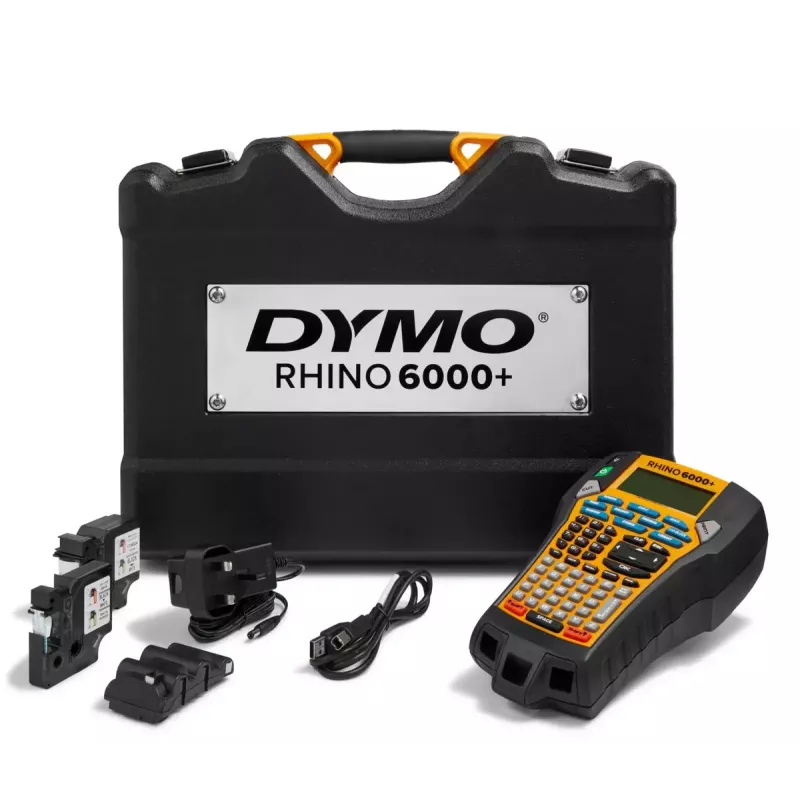 DYMO RHINO 6000+ ABC CASE UK otsepõletus-termosiire Kollane Must