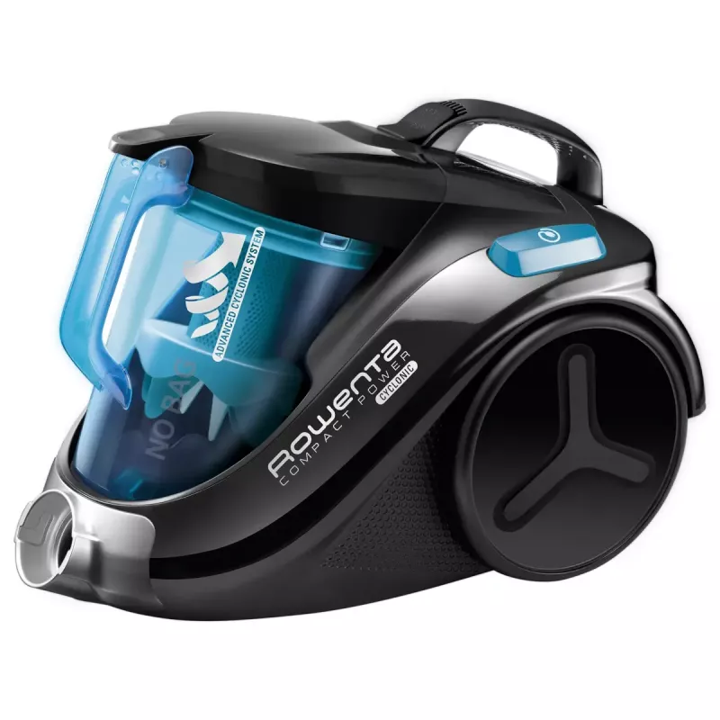 Silindertolmuimeja ROWENTA Compact Power RO3731 — 750 W, Kuiv, Kotita 1,5 L, Vaht- + HEPA-filtreerimine