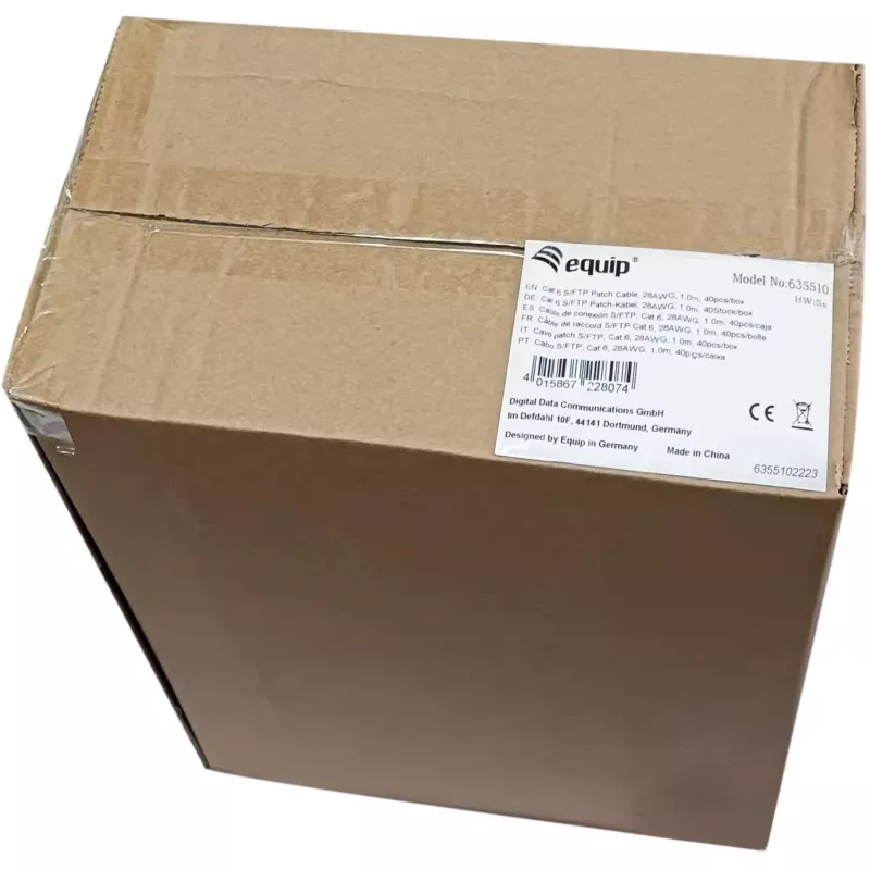 Equip Cat.6 S/FTP patch-kaabel RJ-45 1m Valge