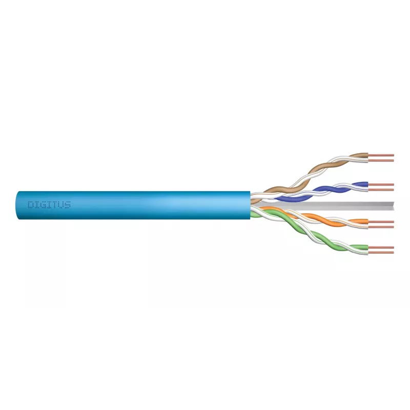 DIGITUS paigalduskaabel Cat6A U/UTP, AWG 23/1, LSOH, B2ca, 500 m rull