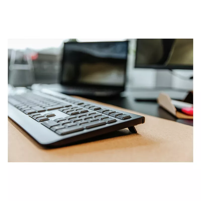 Klaviatuur Cherry KW 3000 Universaalne RF Juhtmevaba QWERTY Portugali Must