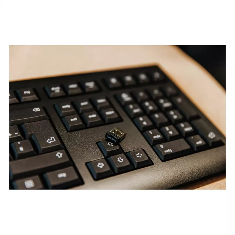 Klaviatuur Cherry KW 3000 Universaalne RF Juhtmevaba QWERTY Portugali Must