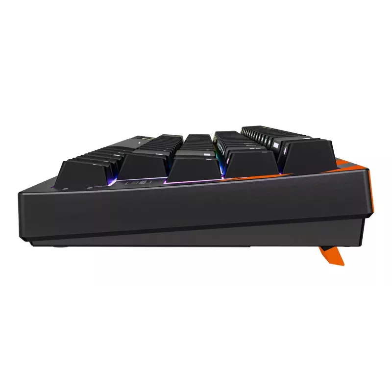 Mehaaniline mänguklaviatuur Cherry K5 Pro TMR Compact — 65% QWERTY US, juhtmega USB, RGB, must/oranž