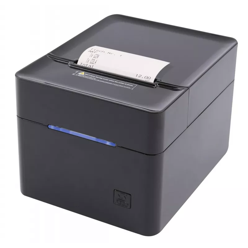 POS-printer Olympia 947990055 — otse termiline, 250 mm/s, 80 mm rulli läbimõõt, 80 mm prindilaius, USB Type-A, RS-232, juhtmega, must