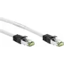 Goobay CAT 8.1 paigakaabel, S/FTP (PiMF), valge, 2 m - LSZH halogeenivaba, vask AWG 24 (55125)
