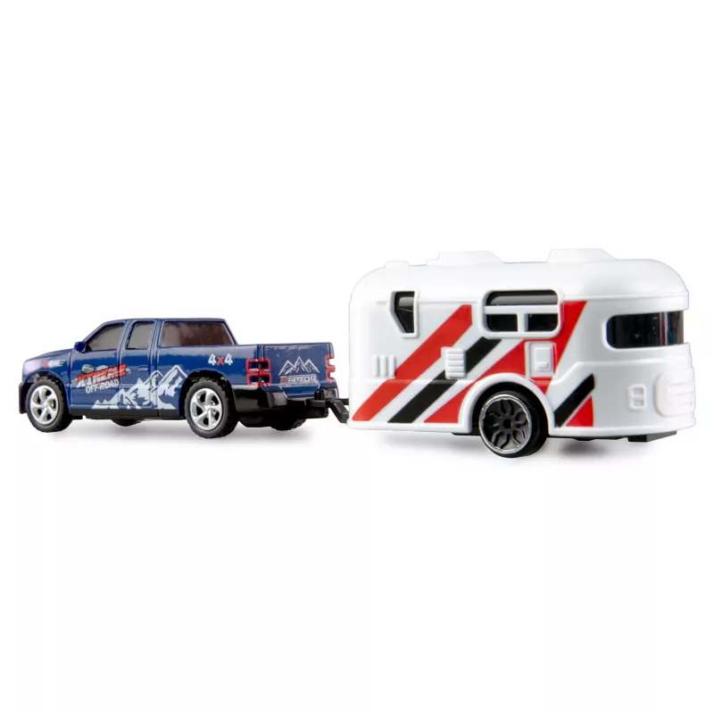 RC pikap Amewi 22680 1:64 mõõtkavas RTR koos haagisega, sinine