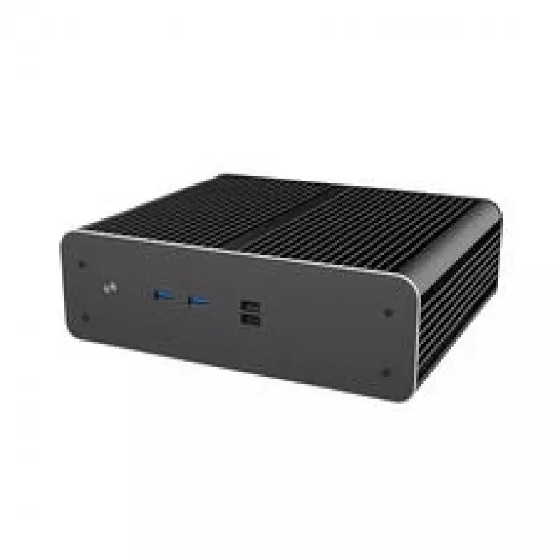 Akasa Euler CMX Mini-ITX ventilaatorita arvutikorpus A-ITX61-S1B — must, minikorpus passiivjahutusega süsteemidele