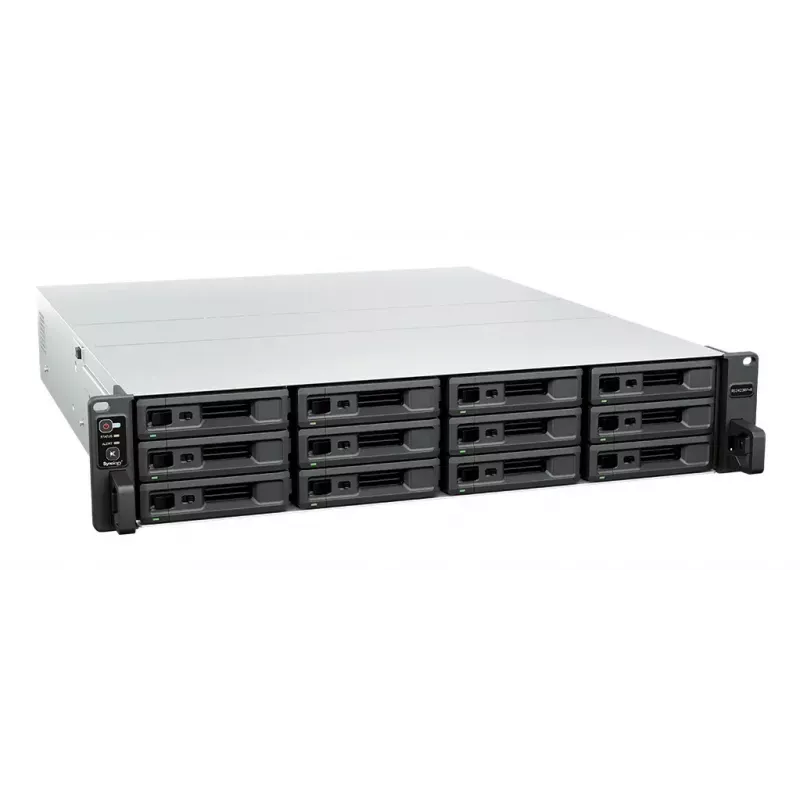 NAS Rack Synology RS2423RP+II (Rack 2U) AMD Ryzen V1780B 8 GB DDR4, 12 pesa, RAID, DiskStation Manager
