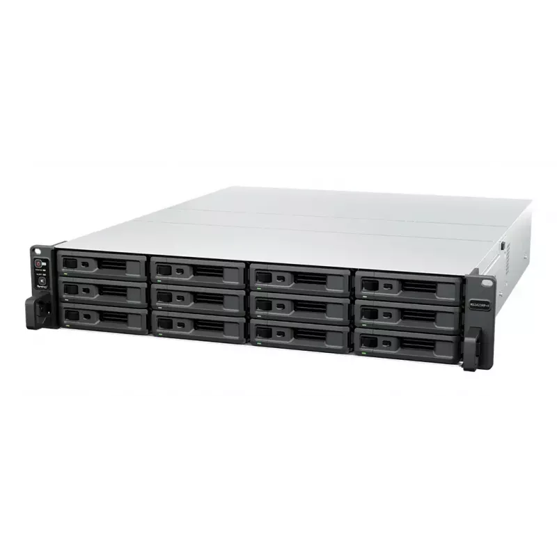 NAS Rack Synology RS2423RP+II (Rack 2U) AMD Ryzen V1780B 8 GB DDR4, 12 pesa, RAID, DiskStation Manager