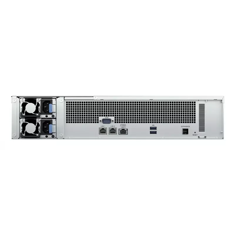NAS Rack Synology RS2423RP+II (Rack 2U) AMD Ryzen V1780B 8 GB DDR4, 12 pesa, RAID, DiskStation Manager