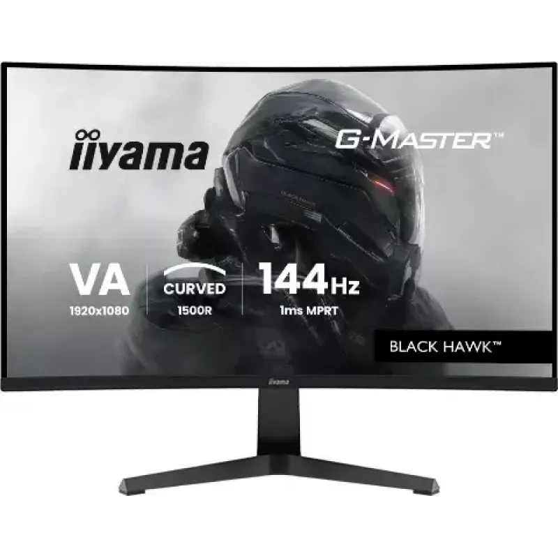 Monitor IIYAMA G-MASTER GC2781HSU-B1 27-tolline kumer VA 1920×1080 144 Hz USB-jaotur kõlarid VESA must