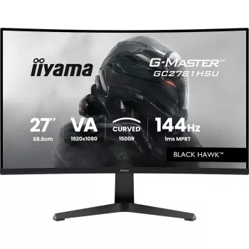 Monitor IIYAMA G-MASTER GC2781HSU-B1 27-tolline kumer VA 1920×1080 144 Hz USB-jaotur kõlarid VESA must