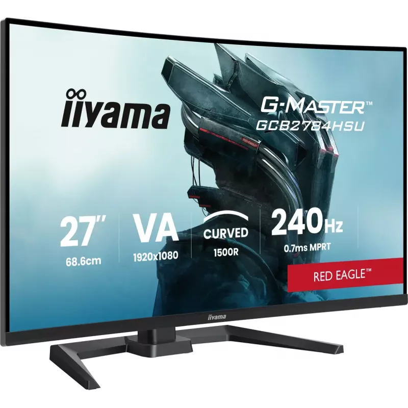 27-tolline IIYAMA G-MASTER GCB2784HSU-B1 kumer VA-mängumonitor 240 Hz FHD 1920x1080 USB-jaotur kõlarid VESA