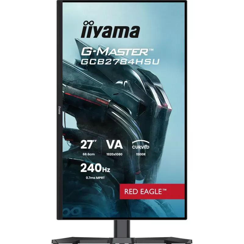 27-tolline IIYAMA G-MASTER GCB2784HSU-B1 kumer VA-mängumonitor 240 Hz FHD 1920x1080 USB-jaotur kõlarid VESA