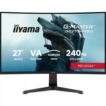 27-tolline iiyama G-MASTER GC2784HSU-B1 kumer VA monitor 240 Hz Full HD 1920x1080 USB-jaotur kõlarid VESA