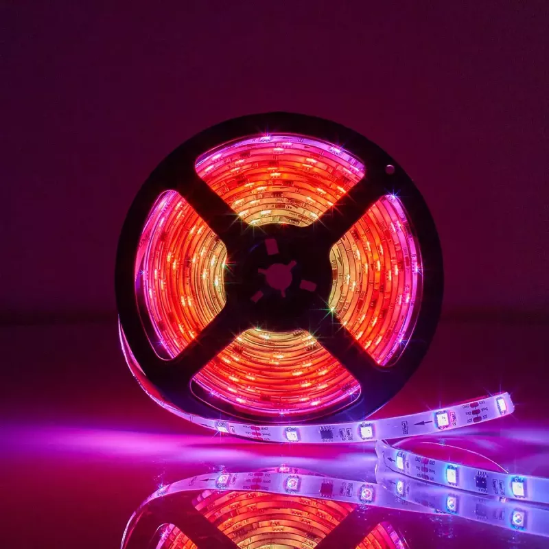 Nutikas ribavalgusti Nedis WIFILS51CRGB — Wi‑Fi, RGB, 24 W, 1 m kaabel, 12 mm laius