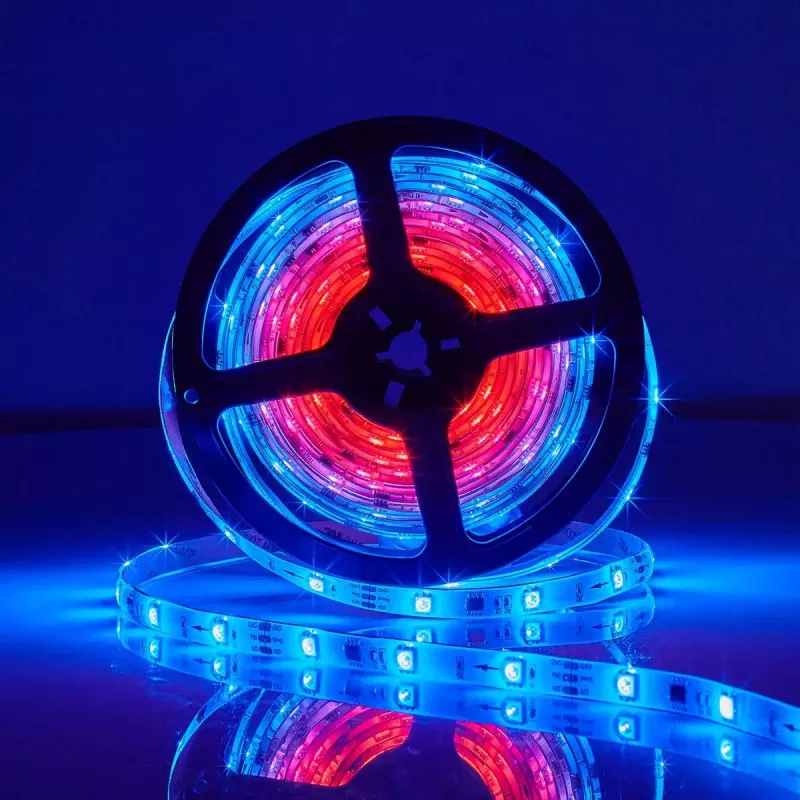 Nutikas ribavalgusti Nedis WIFILS51CRGB — Wi‑Fi, RGB, 24 W, 1 m kaabel, 12 mm laius