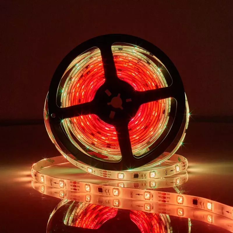 Nutikas ribavalgusti Nedis WIFILS51CRGB — Wi‑Fi, RGB, 24 W, 1 m kaabel, 12 mm laius
