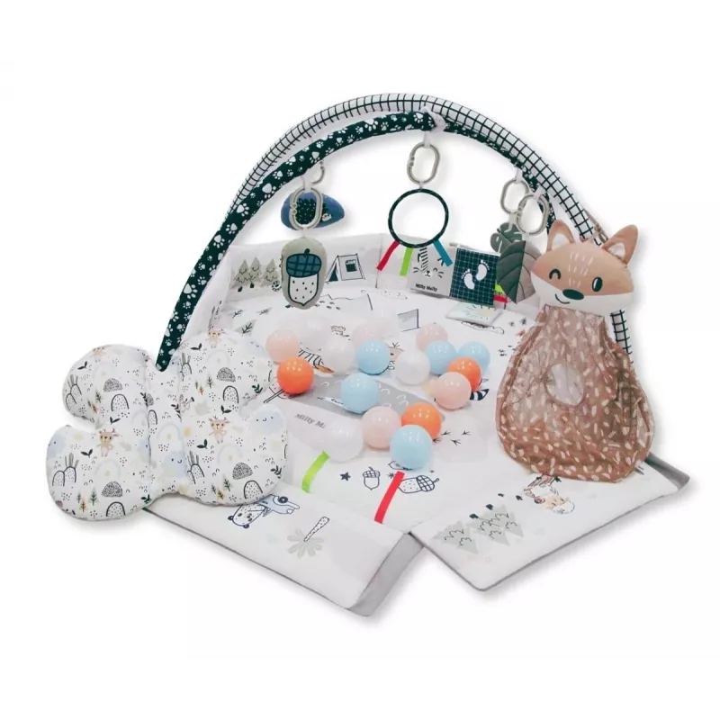 Beebi mängumatt milly mally Baby Mat 5in1 Minky – multifunktsionaalne 5-ühes beebimatt kõhuliolekuks, mängimiseks, puhkamiseks, roomamiseks, reisimiseks