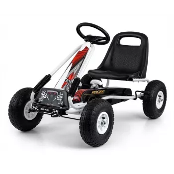 Milly Mally Ride-On Go-Kart Thor Valge