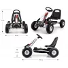 Milly Mally Ride-On Go-Kart Thor Valge