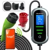Seinale paigaldatav elektriauto laadija QOLTEC 7 kW 230V CEE 32A Wi‑Fi ja LCD-ga (mudel 52721)