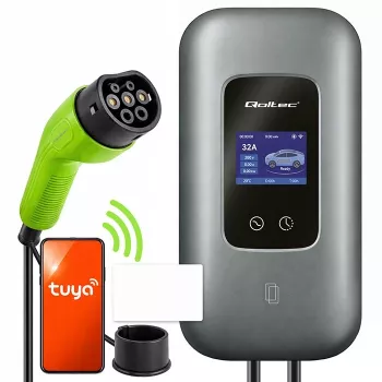 EV laadimisjaam QOLTEC 3-faasiline 22 kW 32 A WiFi-ga (mudel 52723)
