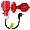 Toiteadapter QOLTEC CEE 16A 5P 400V SCHUKO 230V, mudel 52724