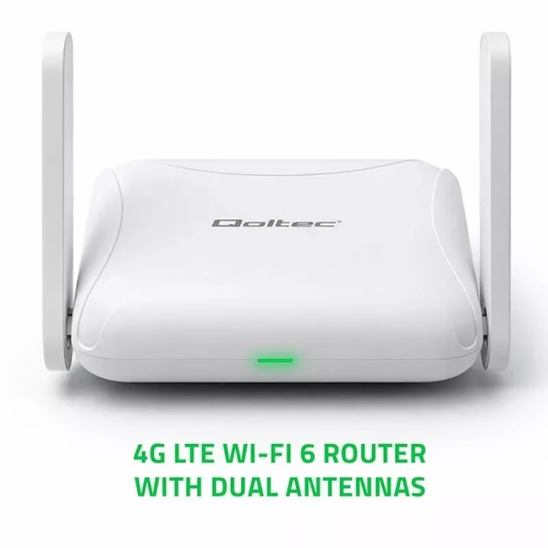 Ruuter QOLTEC 56980 — 4G LTE mobiiliruuter Wi‑Fi 6-ga