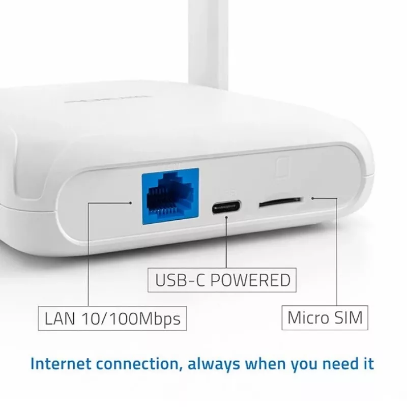 Ruuter QOLTEC 56980 — 4G LTE mobiiliruuter Wi‑Fi 6-ga