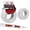 Koaksiaalkaabel MACLEAN MCTV-470 RG-6/U 25 m, valge